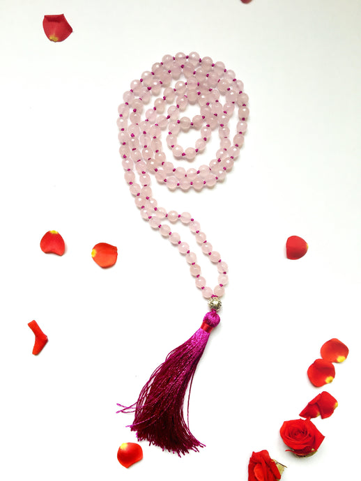 Prema Japa Mala - Rose Quartz 108 beads